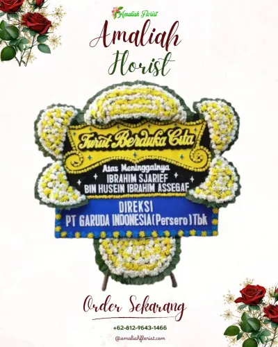 Papan Bunga Duka di Sukadana