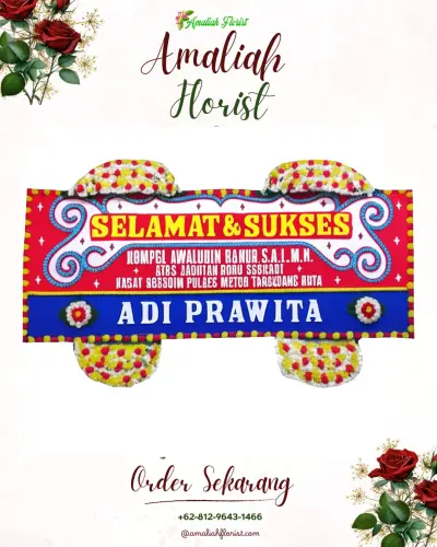 Karangan Bunga Ucapan Selamat di Sukadana